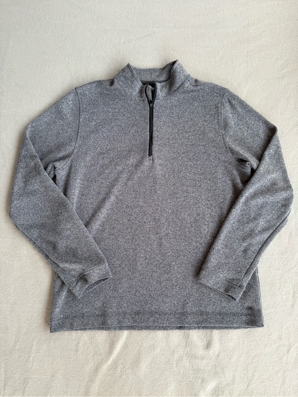 RHONE Commuter Quarter 4 Zip Men Sz Large Pullover Sweatshirt Gray Heathered